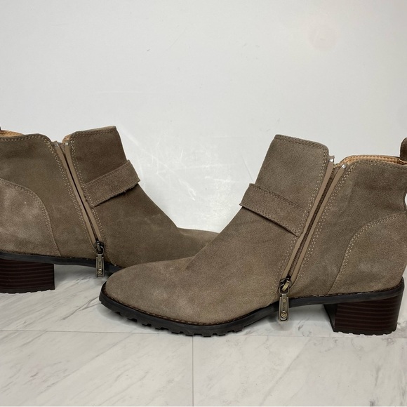 Blondo Susan Gray Tan Suede Bootie 11M - Picture 6 of 14